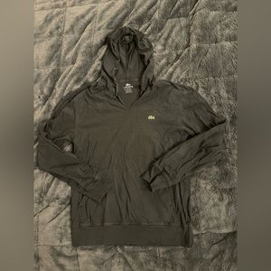 Lacoste Sweatshirt Style Cotton T-Shirt Black